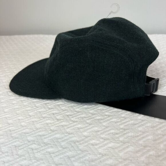 NEW Arc'teryx Wool Calidum 5 Panel Cap Hat Black Heather Logo One Size Unisex - Picture 6 of 11